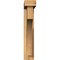 Ekena Millwork Westlake Block Rough Sawn Bracket w/ Offset Brace, Western Red Cedar, 4"W x 18"D x 22"H BKT0402X18X22WTL05RWR - alternate 4